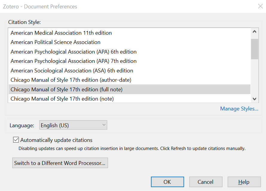 188BET靠谱吗Zotero Document Preferences in Google Docs